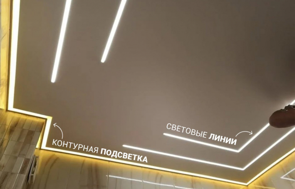 Сатиновые натяжные потолки